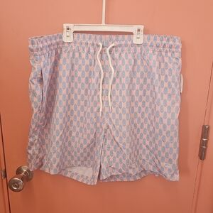 NWT Wave Zone Men's Size XL Volley Board Shorts Swim Trunks Hawaiian Tiki Heads